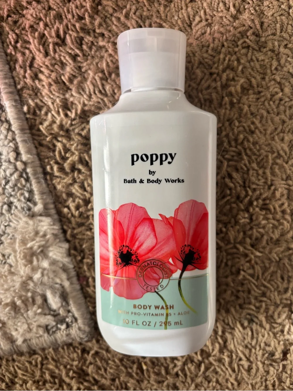 Bath & Body Works Poppy Body Wash & Lotion - Red and Green Floral